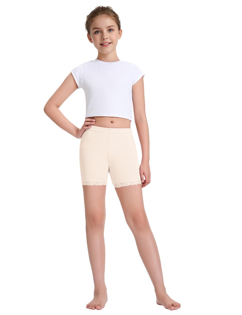 BOOPH Lace Bike Short Girls Dance Undershorts for 3-4T 6 Pack Multicolored - Image 2